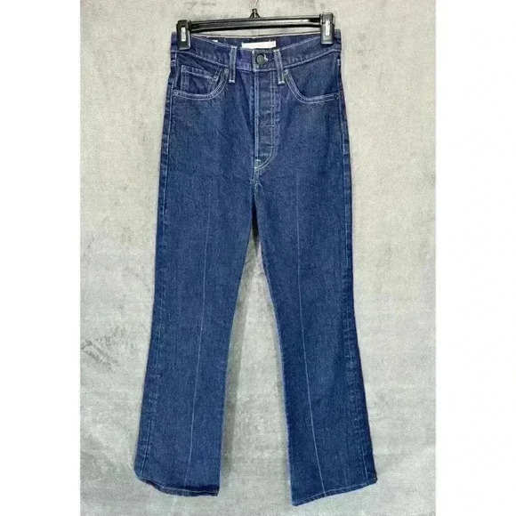 Levi's Denim - Levis Premium Jeans Womens 24 (Fits 24x 26.5) Ribcage Boot Button Fly Western